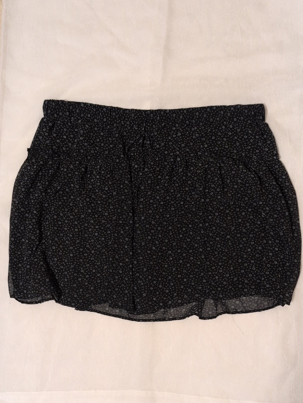Old Navy Black Mini Skirt with Floral Print
